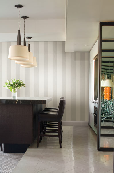  A chic stripe wallpaper from Kenneth James Naturale 