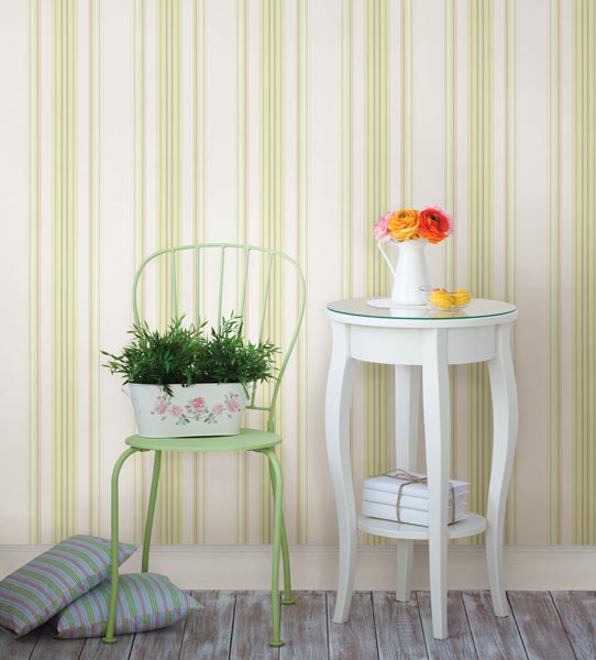 A painted chair serves as a cottage chic stand for this potted plant A painted chair serves as a cottage chic stand for this potted plant