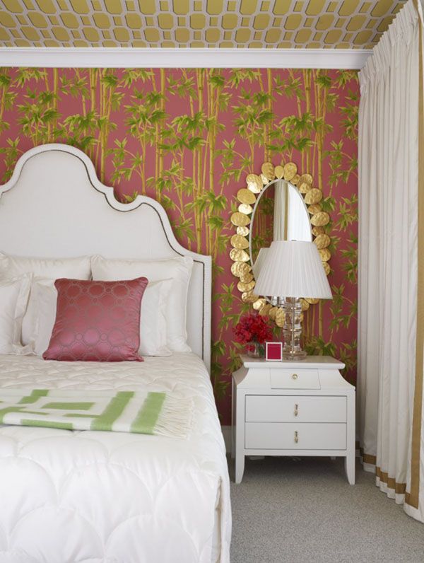 Mimosa Lane Decor Tropicana theme wallpaper pink bamboo Mimosa Lane Decor Tropicana theme wallpaper pink bamboo