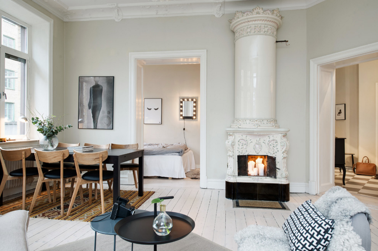 Hygge living and dining room - Danish home