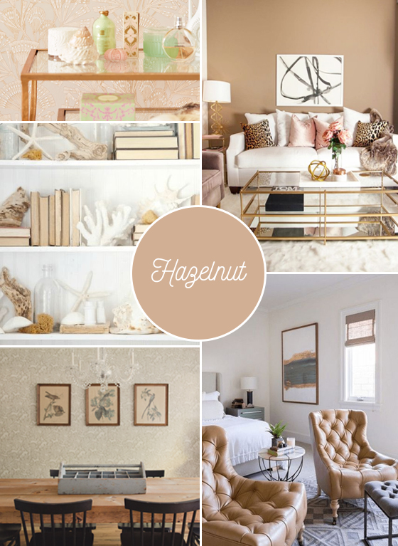 Pantone Hazelnut Home Decor Inspiration
