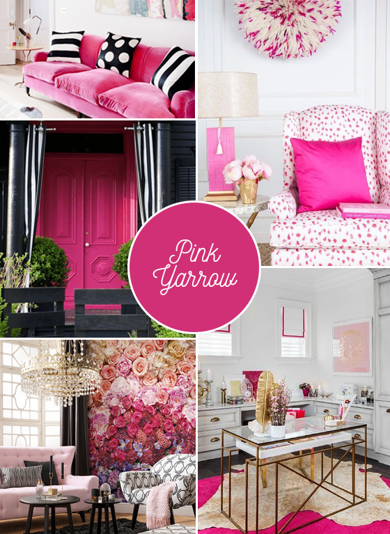 Pantone Pink Yarrow Home Decor Inspiration