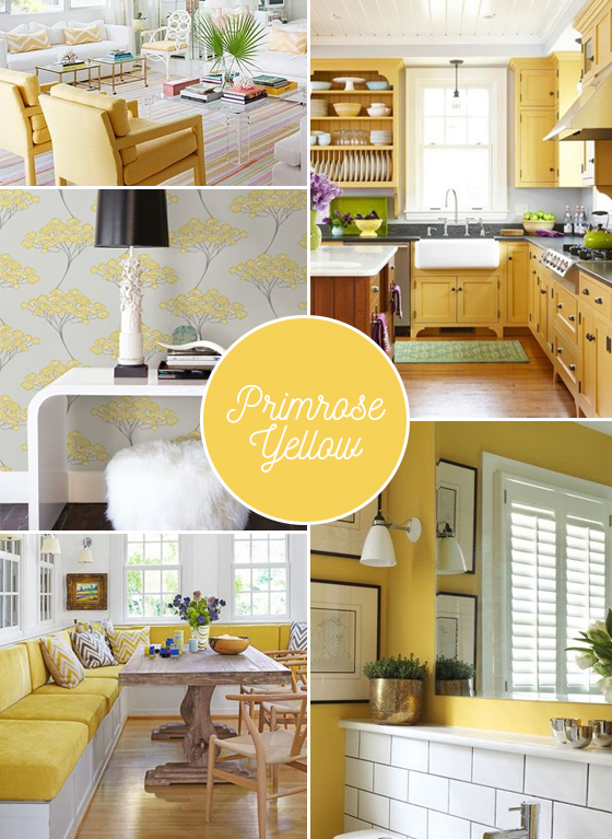 Pantone Primrose Yellow Home Decor Inspiration