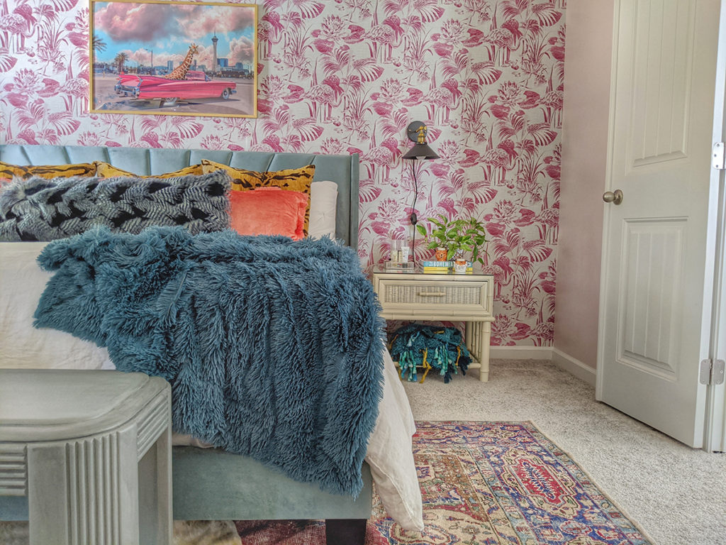 Express yourself, like Amber did with her bold, beautiful retro-bohemian bedroom.