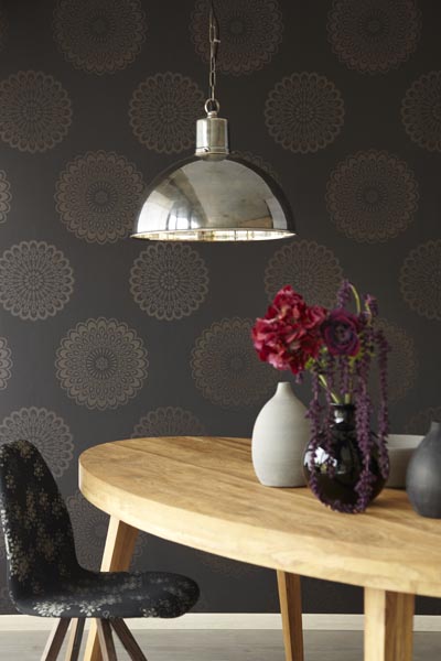 Modern Wallpaper Design Contemporary Black Wallpaper