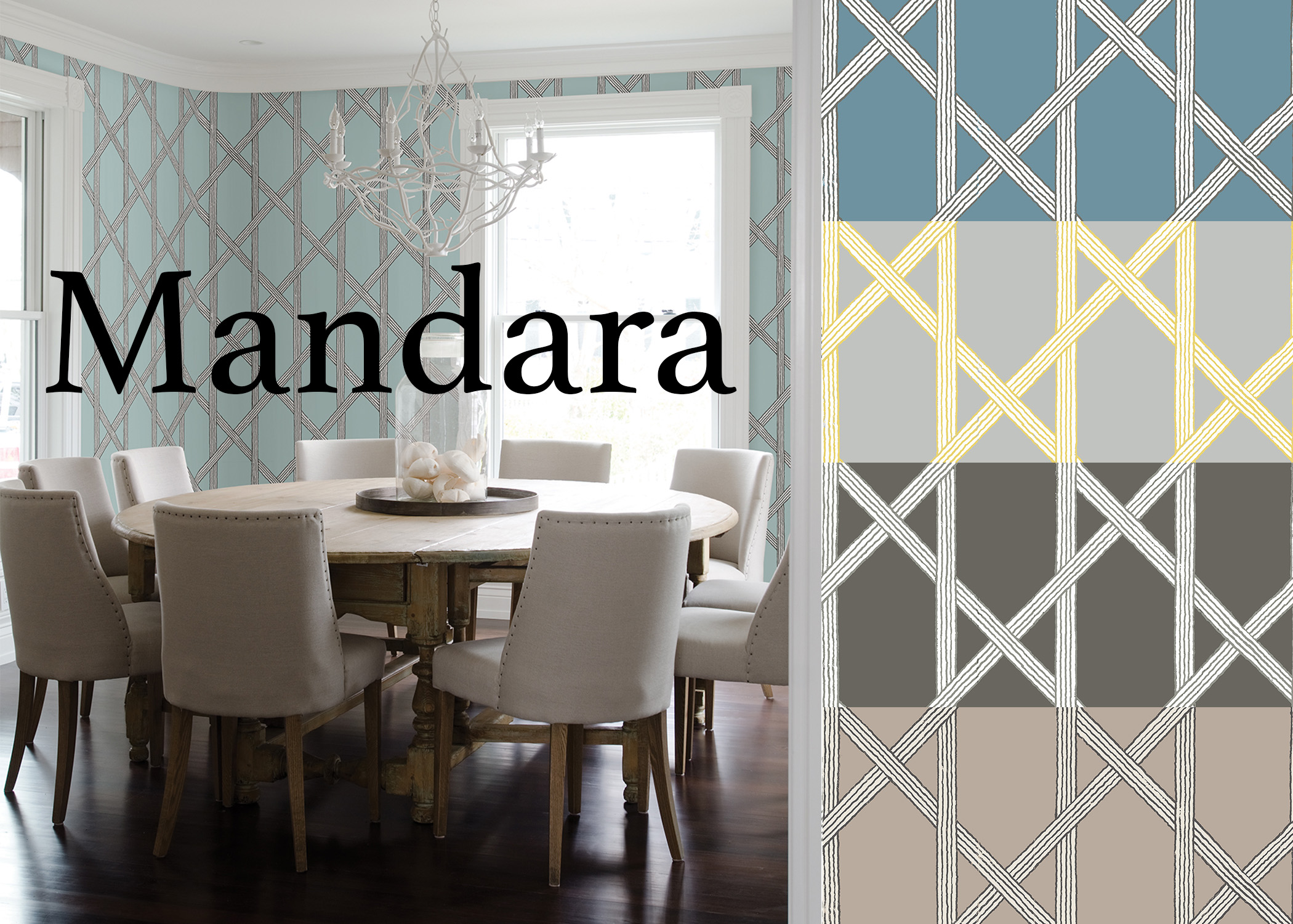 Mandara Trellis Wallpaper