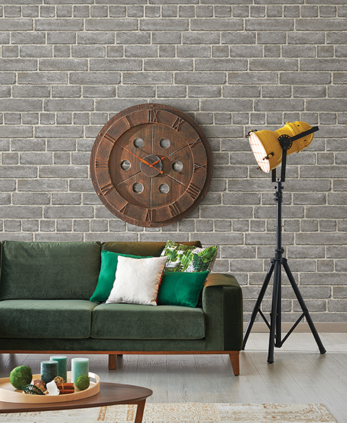 Grey Brick Wallpaper